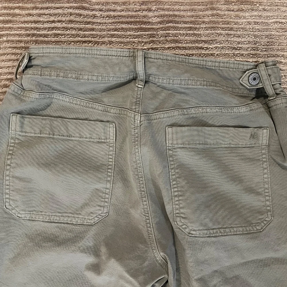 American Eagle Outfitters Wide Leg Pants - Olive Green